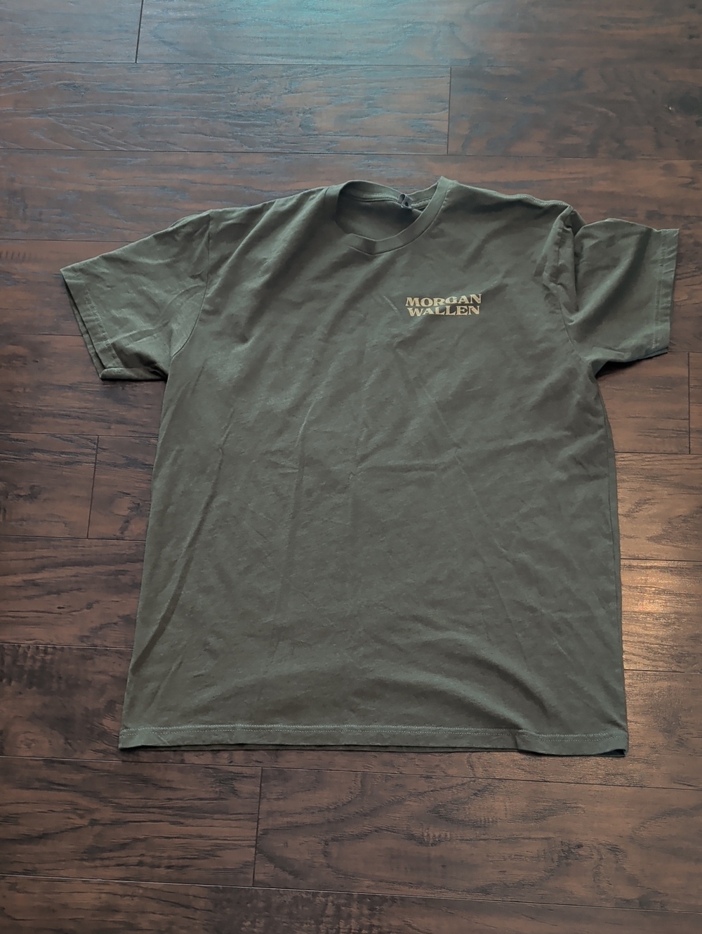 Next Level Apparel Olive Green 'Morgan Wallen' Short Sleeve Tee